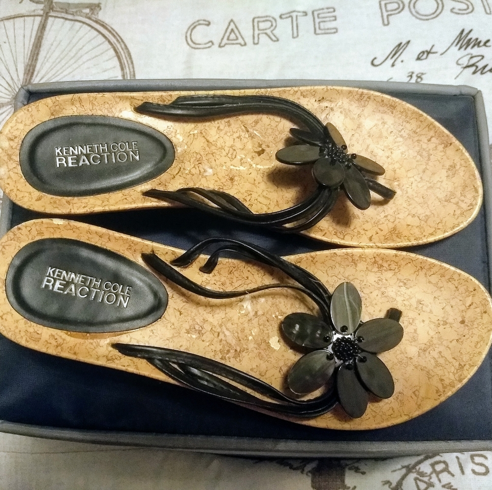 Kenneth Cole Reaction Sandals Cork 7